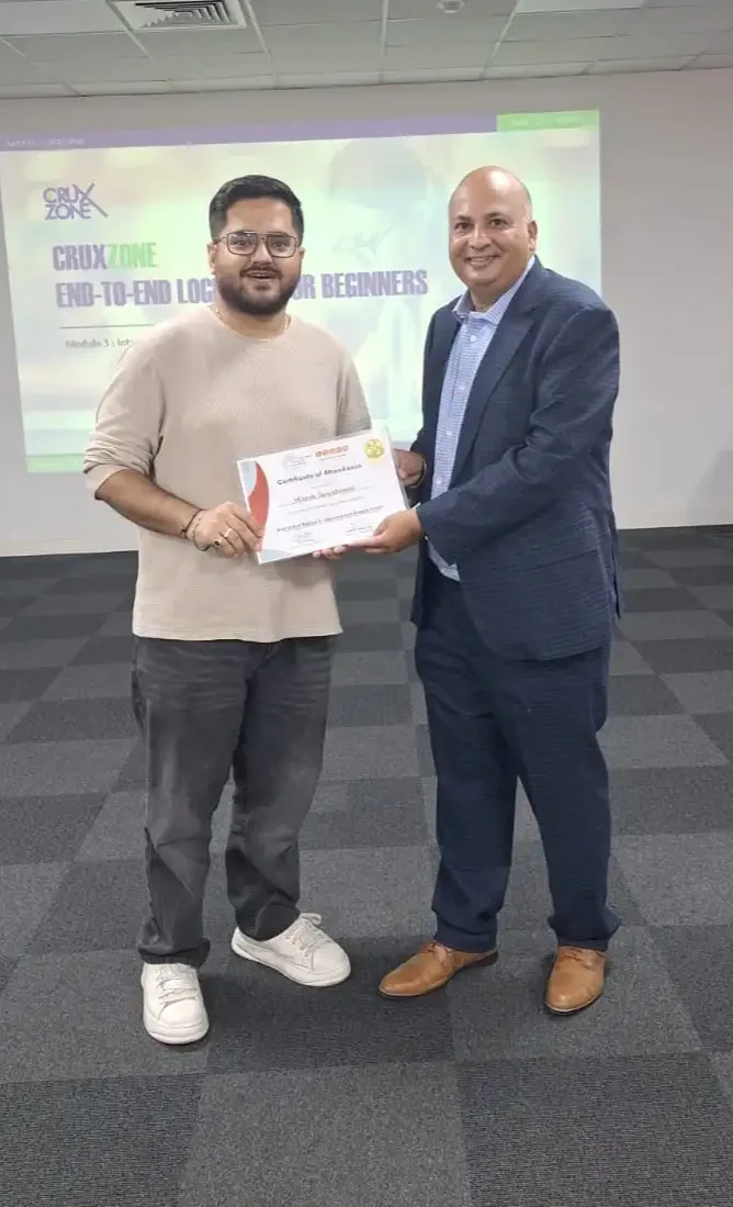 Cruxozne Traning Certificate Distribution image